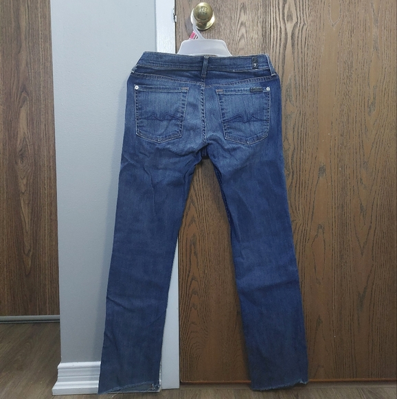 7 For All Mankind Women's Straight Jeans - Picture 3 of 3